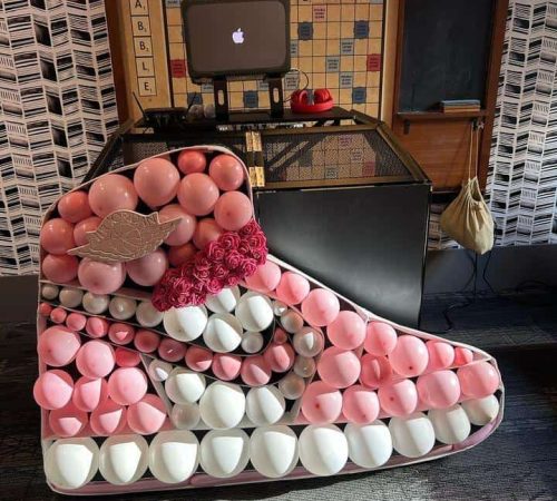Party Backdrop Rentals Gym shoe