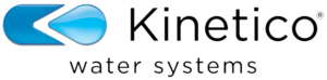 Logo of Kinetico Water Systems featuring a stylized letter 'K' and a droplet symbol.