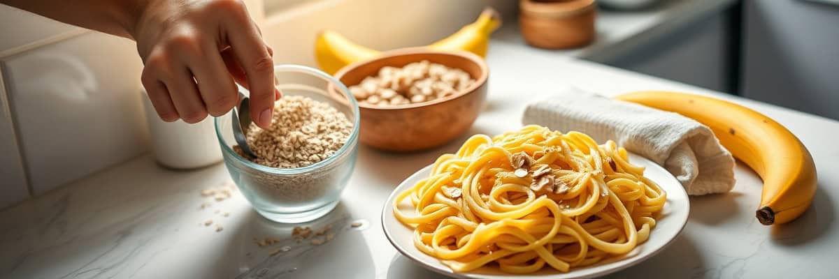 Préparation repas riches en glucides