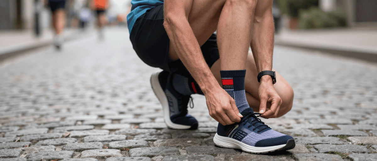 Chaussures de course confortables pour homme, parfaites pour la pratique sportive en extérieur.