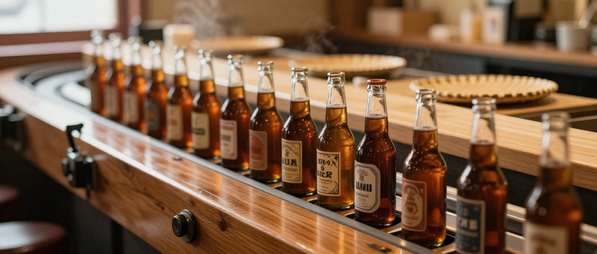 Convoyeur sushi rétro Osaka