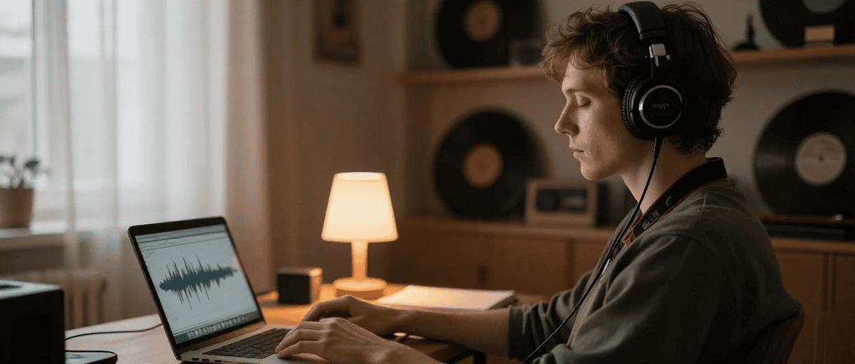 Audio professionnel en studio d'enregistrement.