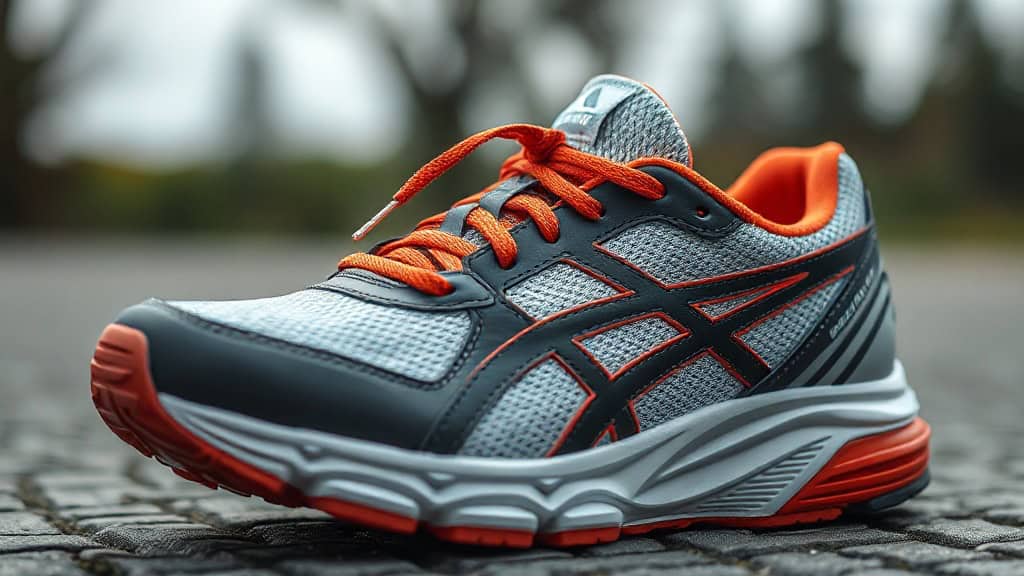 Chaussure de course légère et confortable pour hommes, idéale pour la pratique sportive et la course.