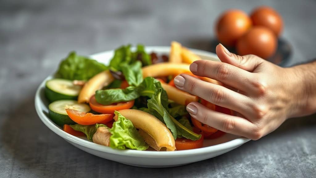 Salade fraîche avec légumes croquants, tomates, concombre et feuilles de laitue. Parfaite pour une a.
