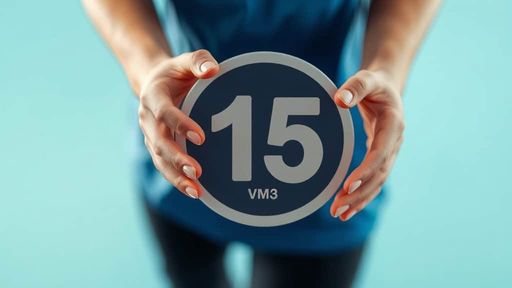 Personne tenant un panneau de signalisation de vitesse 15 km/h.