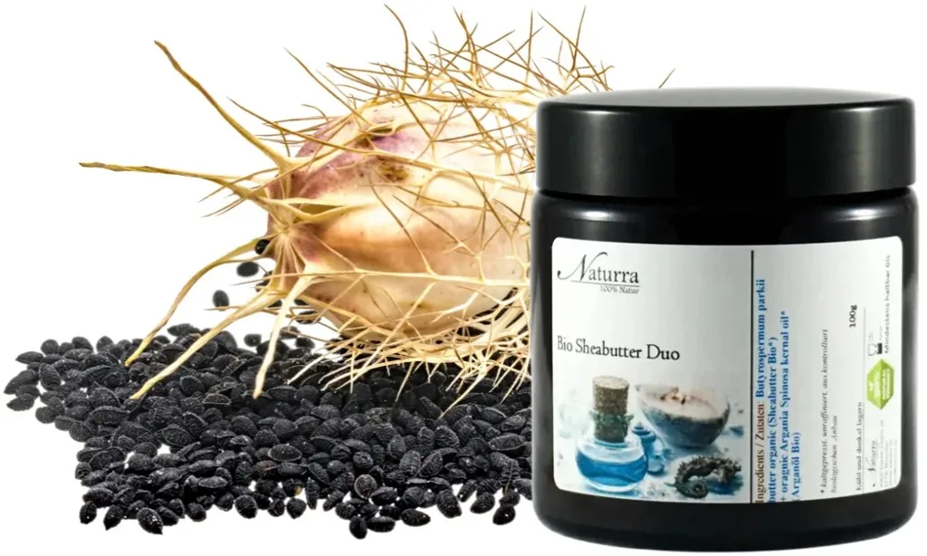 Schwarzkümmel-Butter Bio – Hochwertige Sheabutter mit Schwarzkümmelöl für intensive Pflege, Feuchtigkeit & Schutz