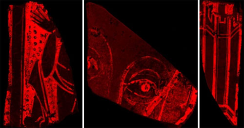 Historic glass analysed with micro-XRF