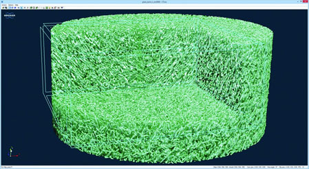 Micro-CT scan of glass
