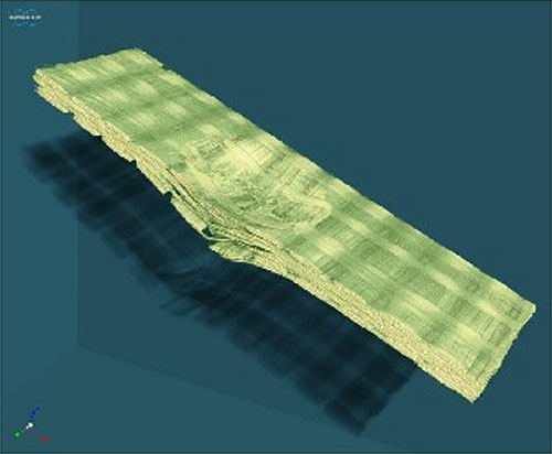 Micro-CT image of polymer composite