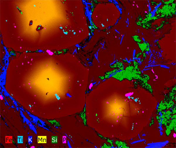 Micro-XRF Garnet Slate