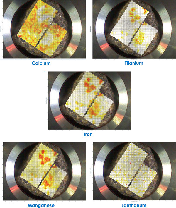 XRF Element Maps Of Coltan