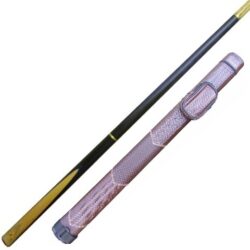 Brayford Blue 3 section snooker pool cue and brown weave tubular-cue-case