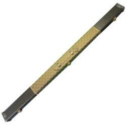 3 piece Brown Lattice cue case for butt jointed snooker and pool.
