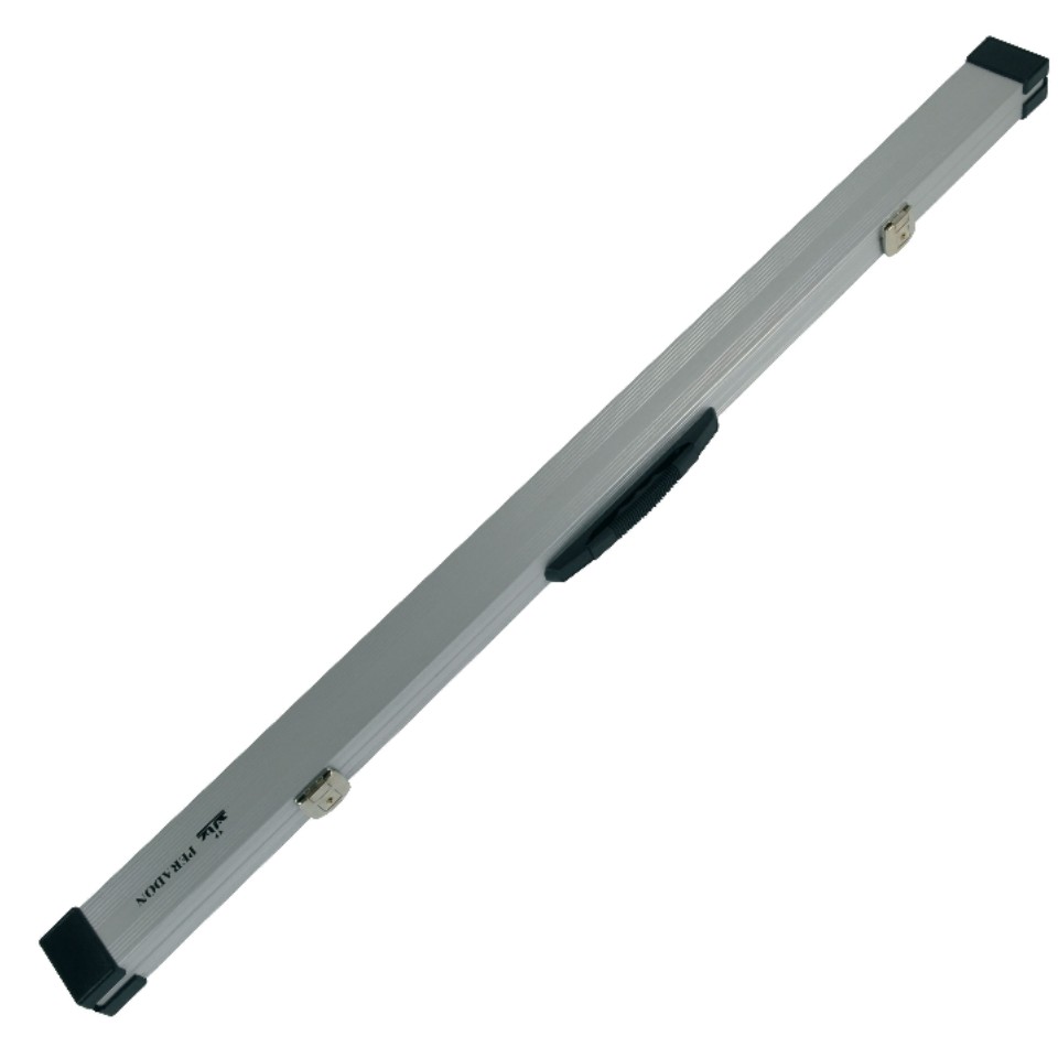 3 pc Silver aluminium snooker and pool cue case for butt jointed cues