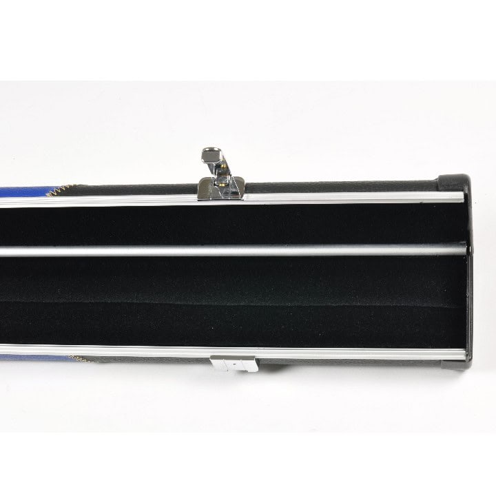 Peradon Halo Blue and Black patch 3pc cue case for butt jointed snooker and pool cues - Image 5