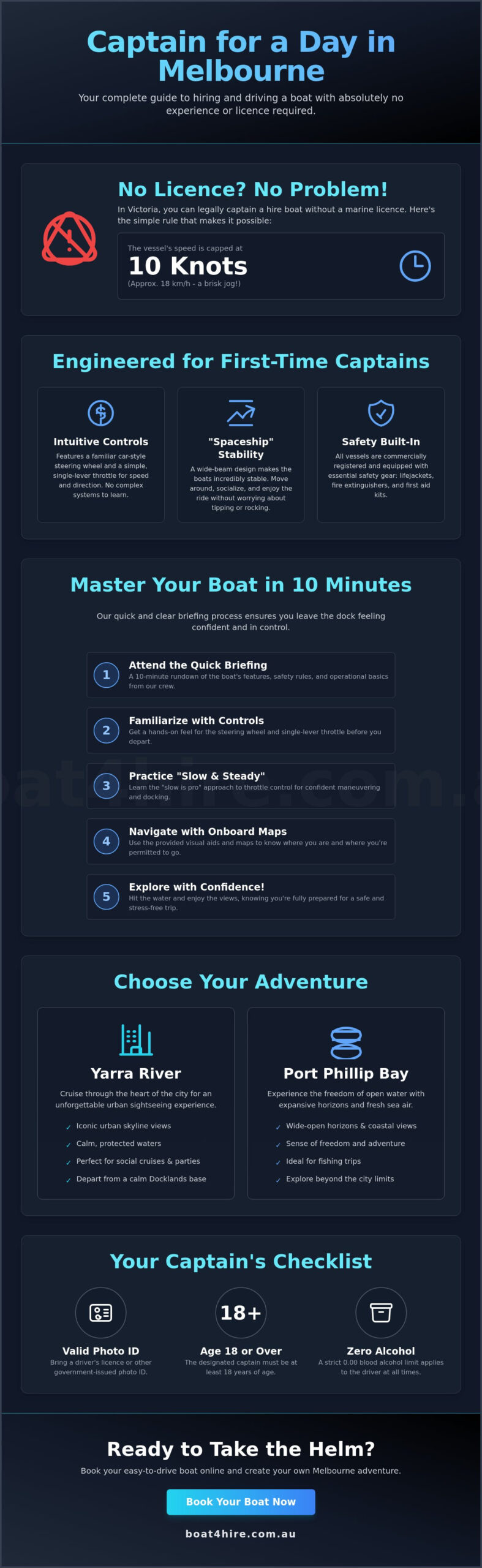 Easy to Drive Boats Melbourne: Your 2026 Guide to Being Captain (No Licence Needed)