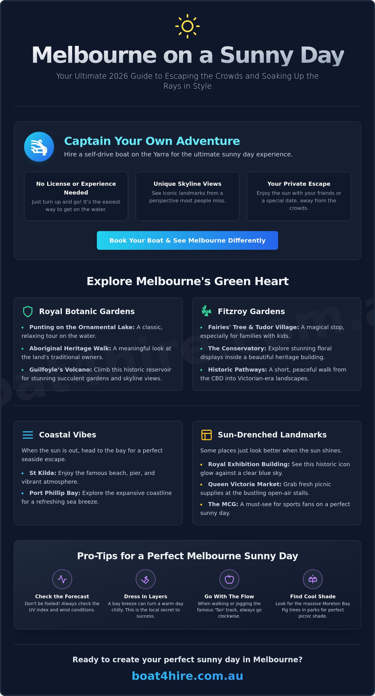 What to Do in Melbourne on a Sunny Day: The Ultimate 2026 Guide