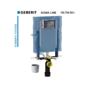 Καζανάκι Geberit Sigma 110.794.00.1 Kombifix Εντοιχιζόμενο Τοίχου Για Μονό Τούβλο 8cm Και Κρεμαστή Λεκάνη | ΜΠΟΥΓΙΟΥΚΟΣ | ΠΑΤΡΑ