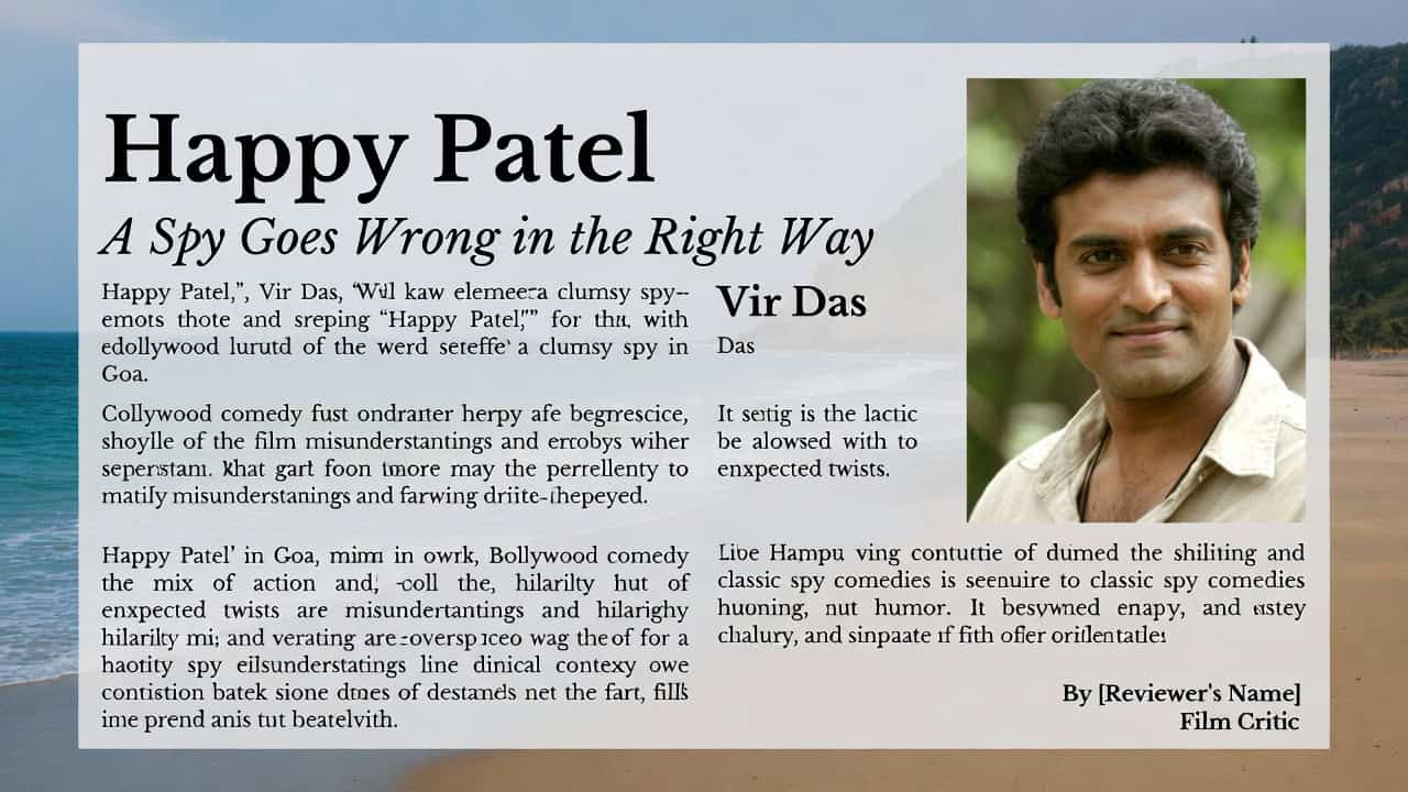 Happy Patel Movie Review A Chaotic Spy Comedy That's