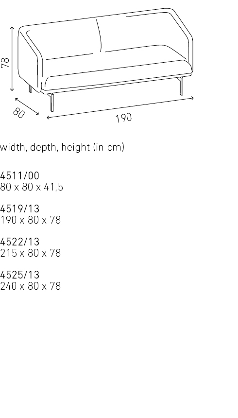 casala gabo lounge dimensions