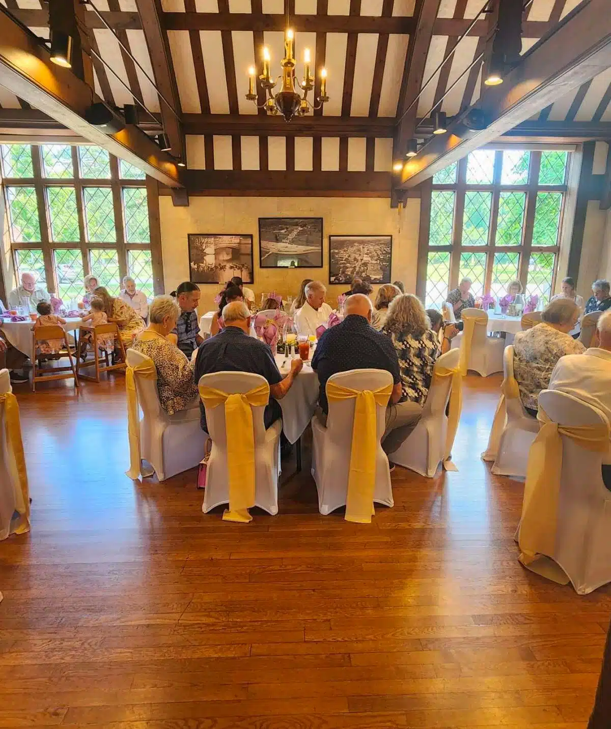people enjoying dinner