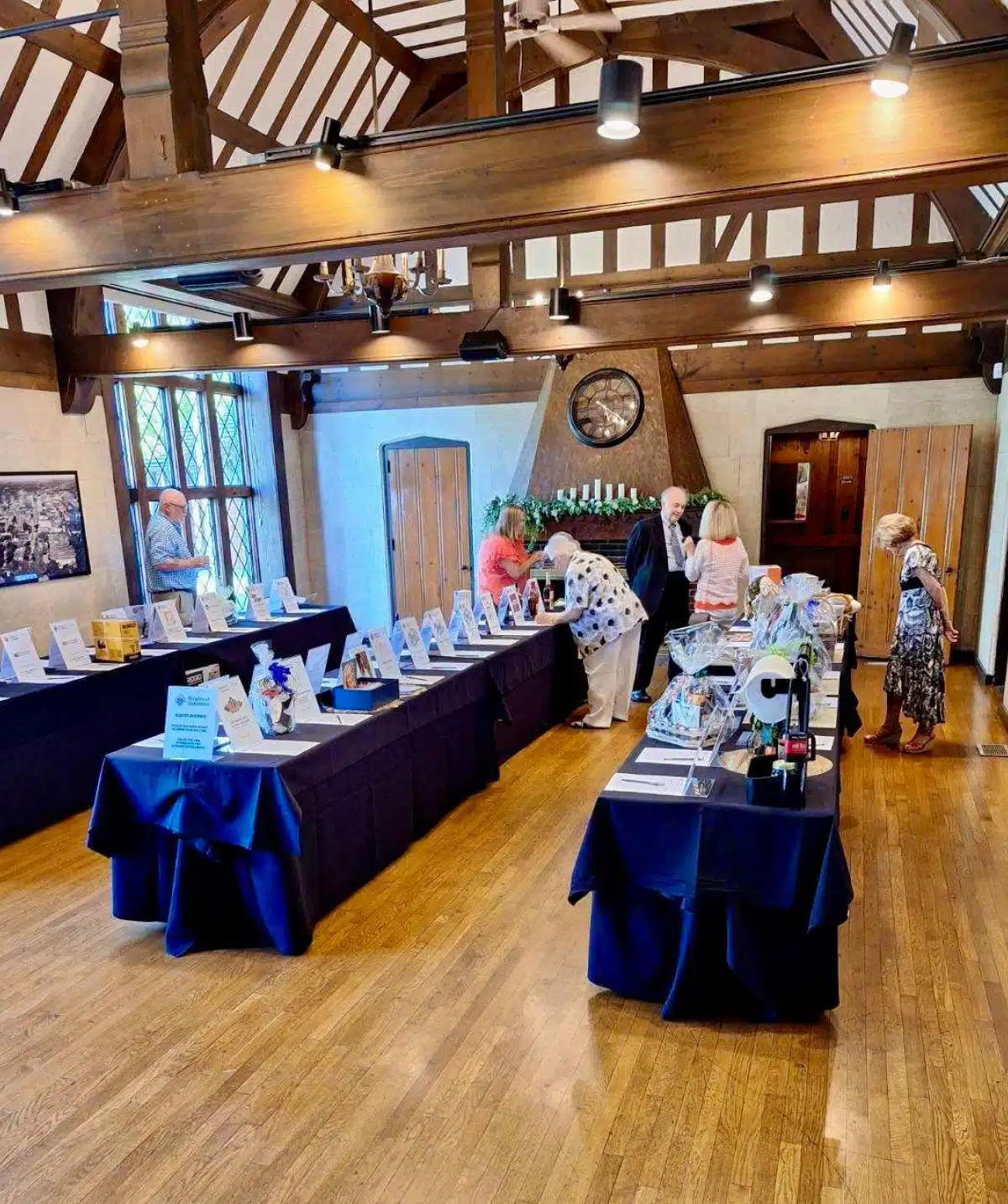 silent auction in the sparks room