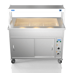 Nordstar 1200mm Hot cupboard with Single Heated Gantry and 2 pan Bains-Marie