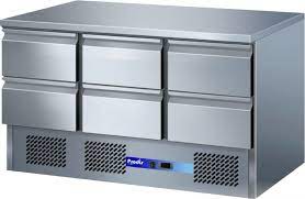 PRODIS EC-6DSS  6 DRAWER COMPACT SALADETTE COUNTER, FLAT TOP