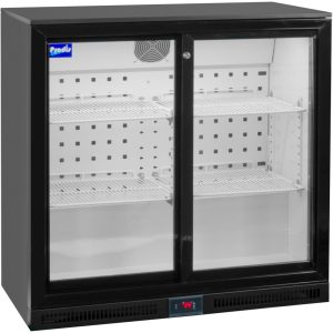 Prodis NT2BSLO low profile, double sliding, reduced height 850mm bottle cooler