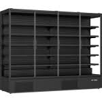 Prodis 2500mm Panoramic frameless glass door multideck Black/White - Image 2