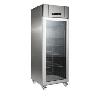 Compact gr600 stainless steel display fridge 1771944032GR600 GS side