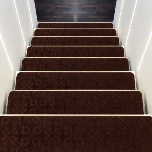 Non-Slip Indoor Stair Carpet Mats for Wooden Steps (Set of 15) - Image 2