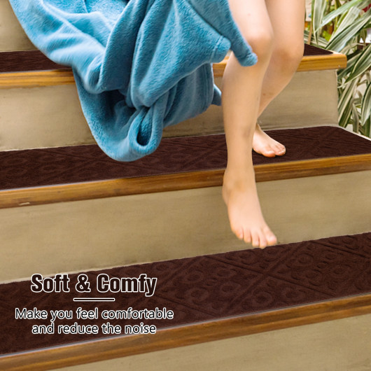 Non-Slip Indoor Stair Carpet Mats for Wooden Steps (Set of 15) - Image 7
