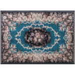 Vintage Non-Slip Area Rug with Durable, Soft Polyester Surface