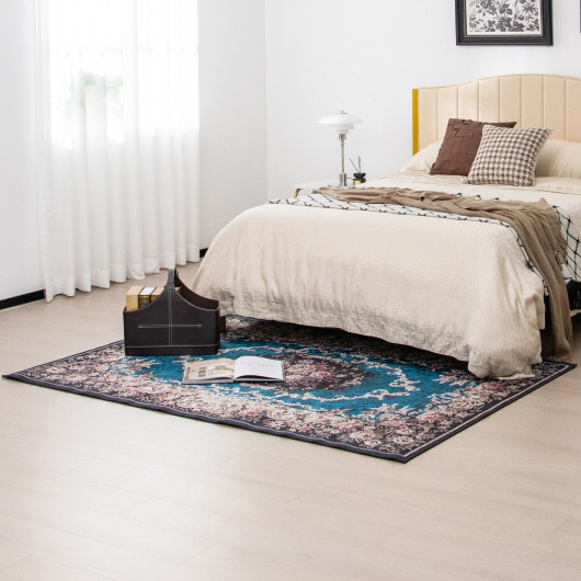 Vintage Non-Slip Area Rug with Durable, Soft Polyester Surface - Image 2