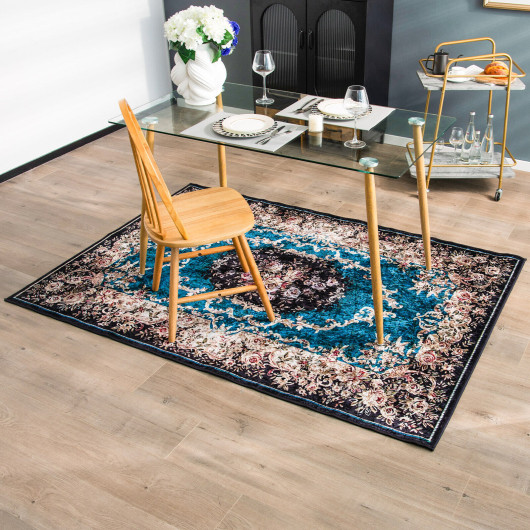 Vintage Non-Slip Area Rug with Durable, Soft Polyester Surface - Image 6