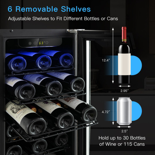 15 Inch Wine and Beverage Cooler with Temperature Memory - Image 6