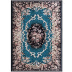 Vintage Non-Slip Area Rug with Durable, Soft Polyester Surface