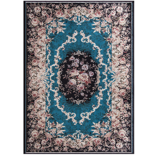 Vintage Non-Slip Area Rug with Durable, Soft Polyester Surface - Image 7