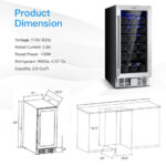 15 Inch Wine and Beverage Cooler with Temperature Memory