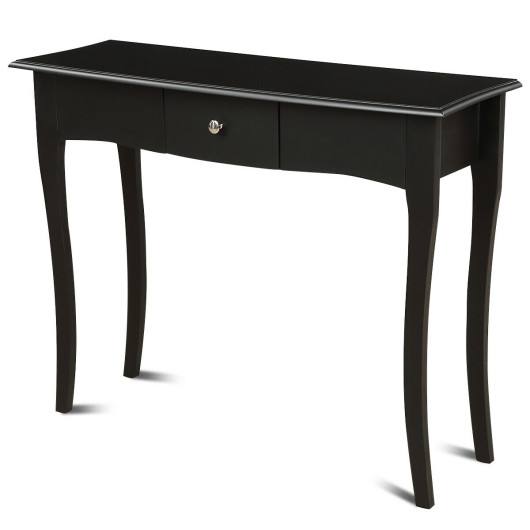 Elegant Acacia Wood Console Table with Drawer for Storage