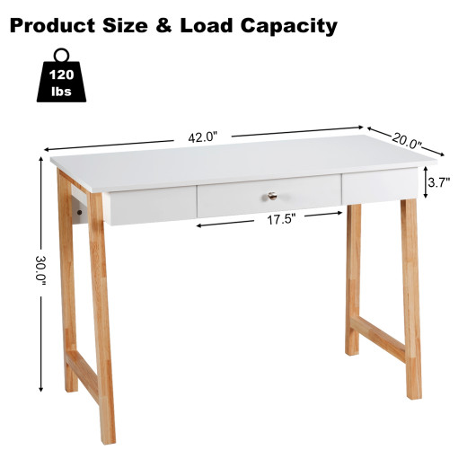 Multi-Purpose Desk with Drawer for Home Office and Storage