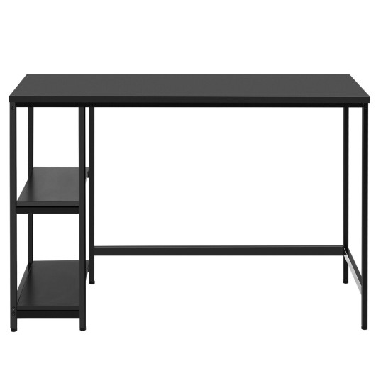 47 Inch Black Computer Desk with Adjustable Shelf - Image 6