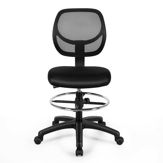 Ergonomic Adjustable Height Mesh Office Chair with Footrest - Image 6