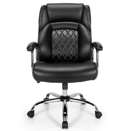 Big and Tall Adjustable Office Chair with Metal Base