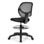 Ergonomic Adjustable Height Mesh Office Chair with Footrest