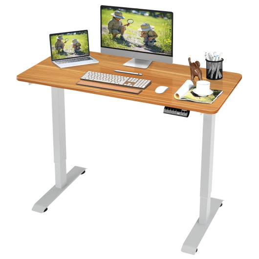 Adjustable Electric Standing Desk with Memory and Spacious Tabletop