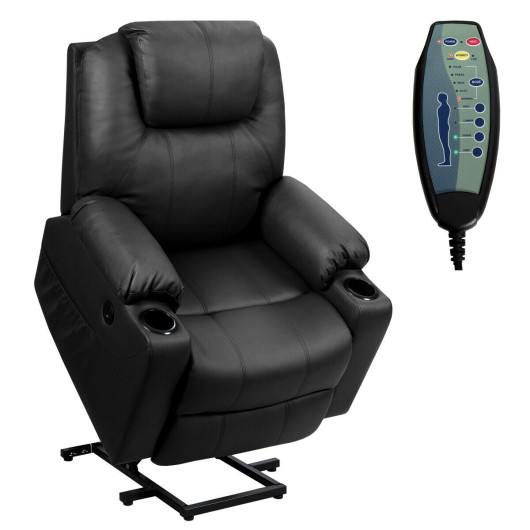 Electric Power Lift Recliner with Massage, Heat, and USB Port - Image 4