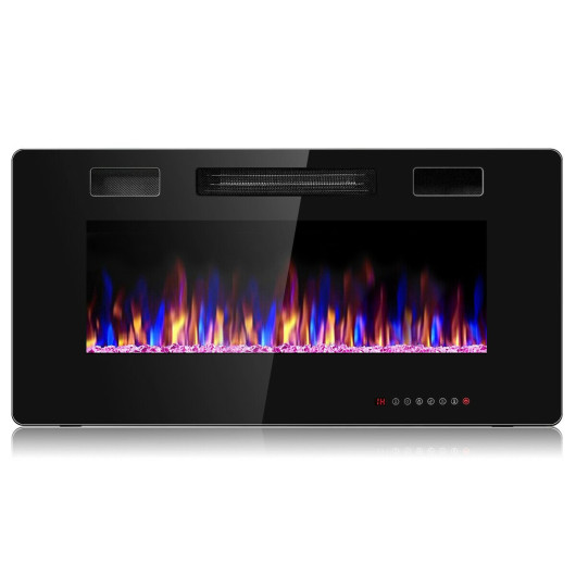 Ultra Thin 36 Inch Wall Mounted Electric Fireplace Heater