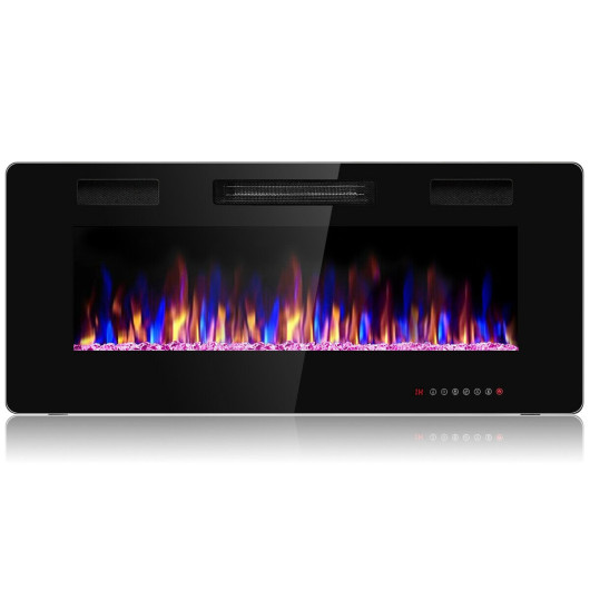 42 Inch Ultra Thin Electric Fireplace with Timer and Remote